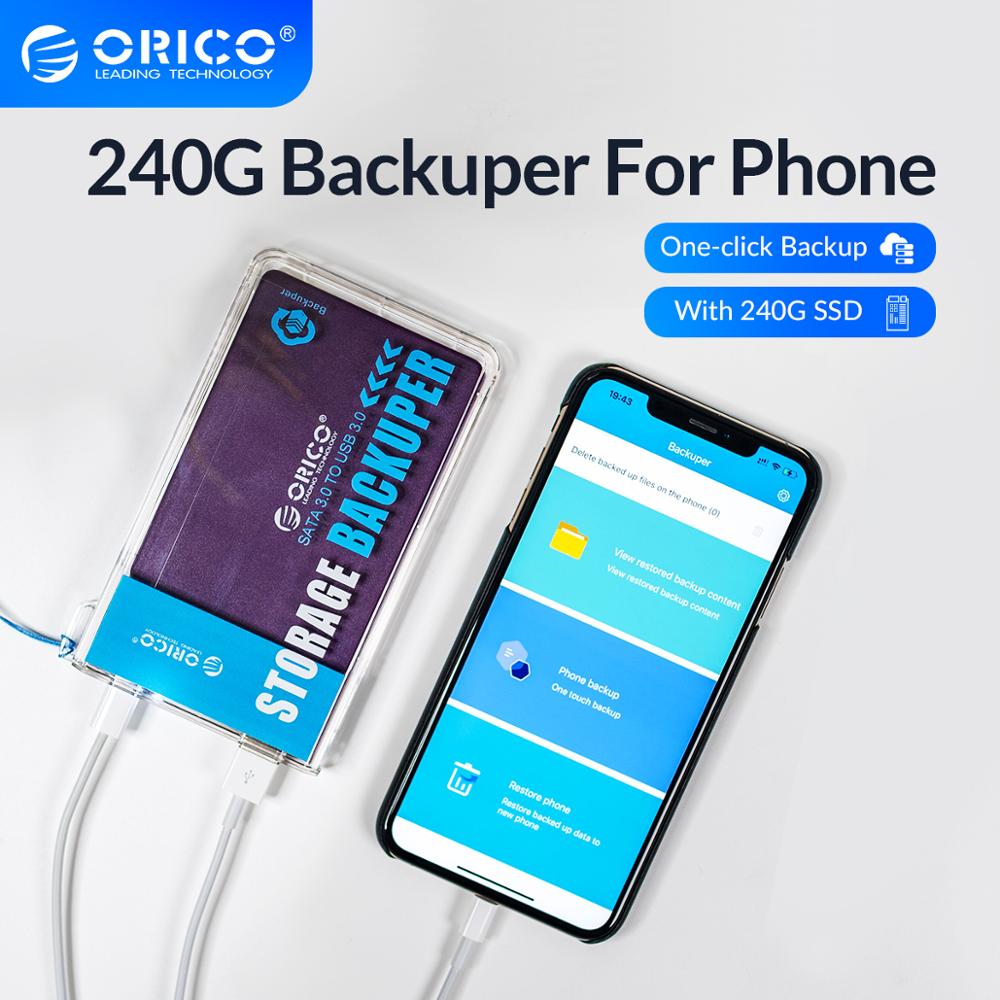ORICO Backuper 240G SSD  ȭ     ȭ  å ޴ ȭ  5Gbps SATA TO USB C Ʈ
